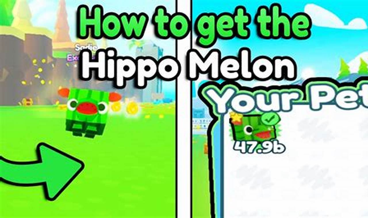 hippo melon pet sim x