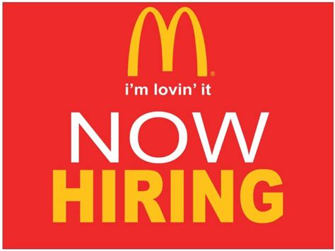 hiring at mcdonalds near me part time