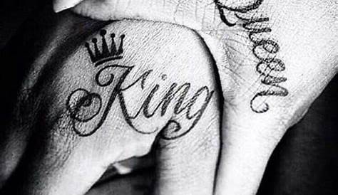 black and grey matching hand crown royalty his queen her