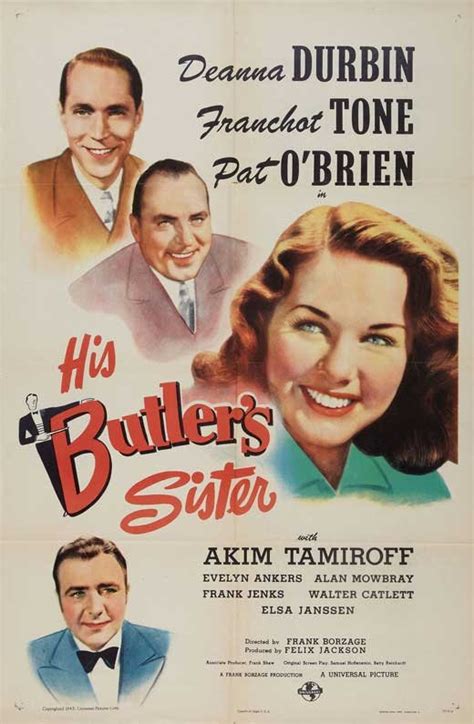 his butler's sister 1943