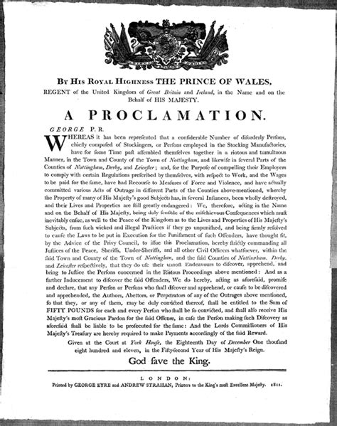 his majesty's royal proclamation