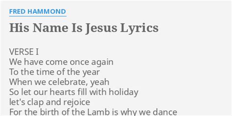 Methodist Hymn His Name Is Jesus Christ The Just lyrics with PDF