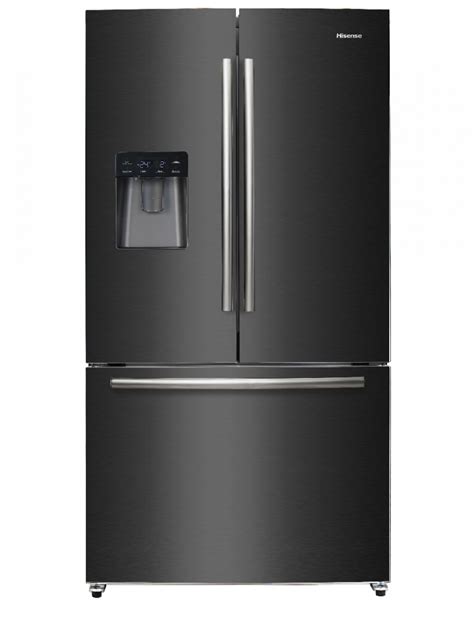 hisense black double door fridge