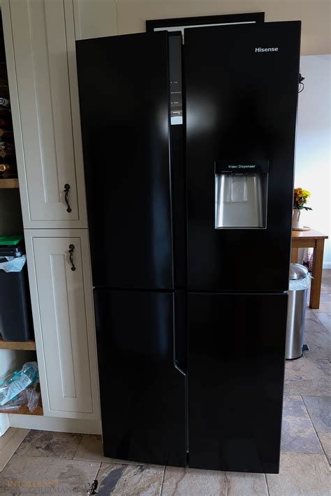 hisense black double door fridge