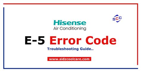 Hisense Portable Air Conditioner Error Code Ea