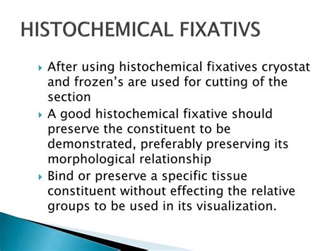 Histochemical Fixatives Slideshare