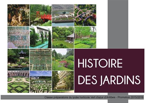 histoire des jardins pdf