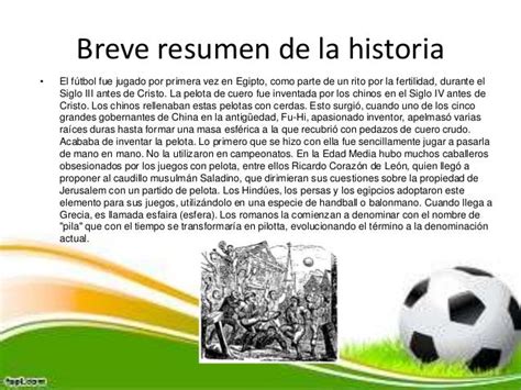 historia del fútbol resumen corto