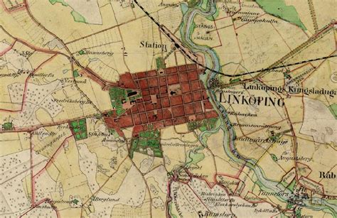 Historiska Kartor Linköping Europa Karta