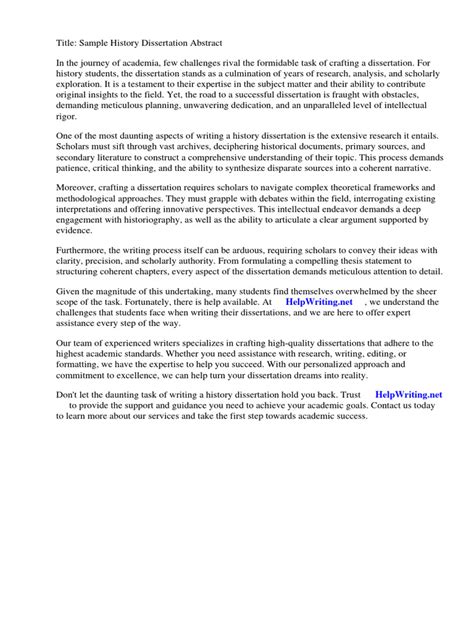 history dissertation examples pdf