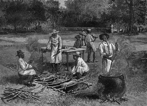 history of bbq and slavery