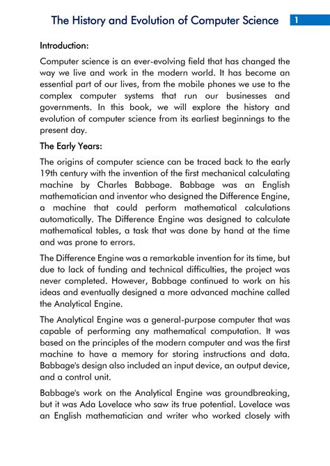 history of computer science assignment