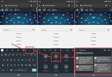 history of copy and paste android