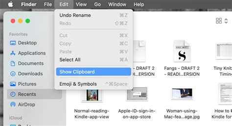 history of copy and paste mac