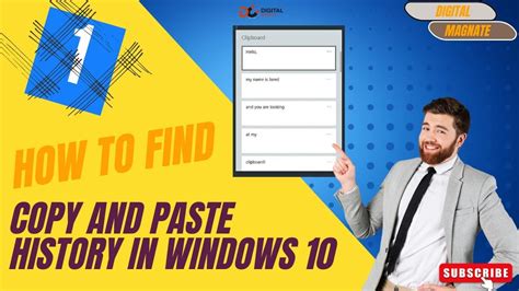 history of copy and paste windows