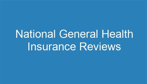 History of National General Health Insurance
