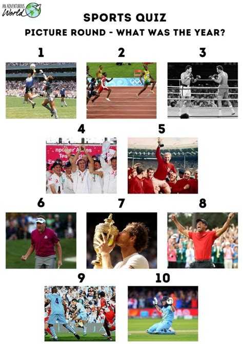 history of sports quiz 2011