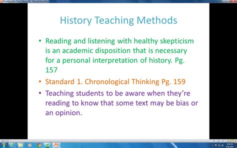 history teaching methods in secondary schools