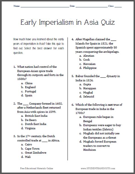 history test imperialism and colonialism pdf