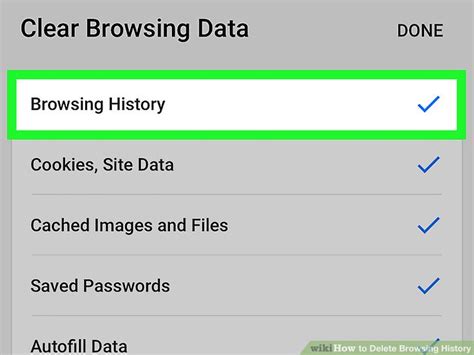 History  Browser Delete