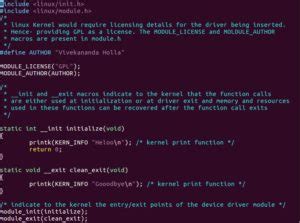 Hitchhiker's Guide To Kernel Module Programming