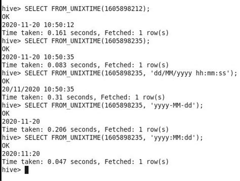 hive unix_timestamp format