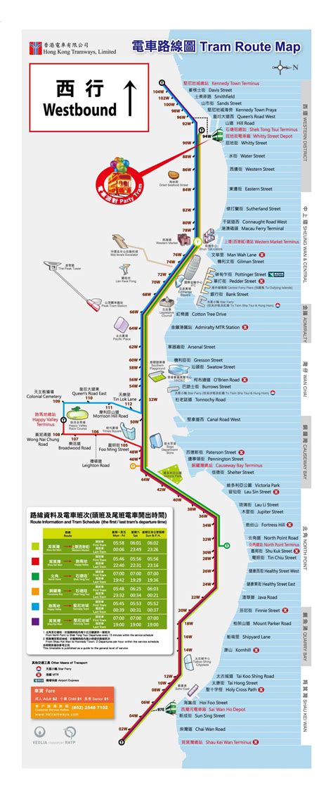 hk tram map
