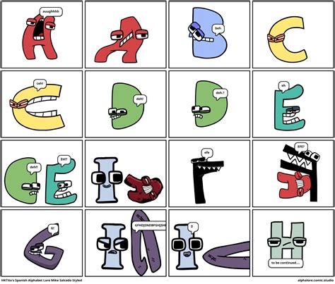 hktito spanish alphabet lore comic studio