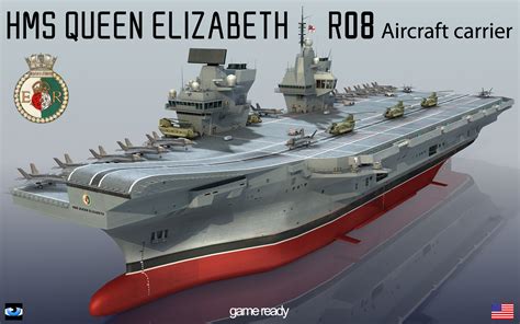 hms queen elizabeth battleship 3d model