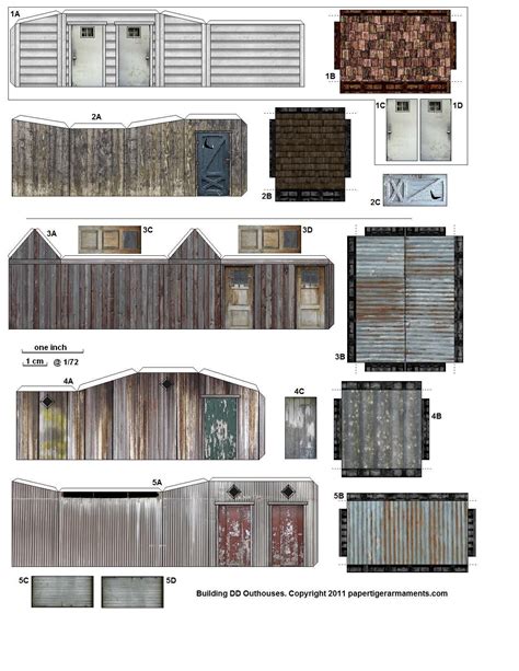 Ho Scale Printable Building Template