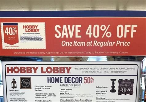 Hobby Lobby 40 Coupon Ending In 2023