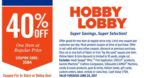 What You Need To Know About Hobby Lobby Weekly Coupons