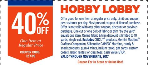 Hobby Lobby Online Code