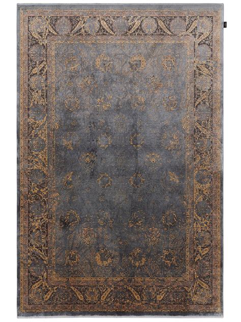 VIMODA Hochwertiger Teppich Beige Grau Kariert Modern Dichter Hoher