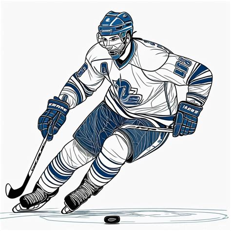 Hockey Guy Drawing
