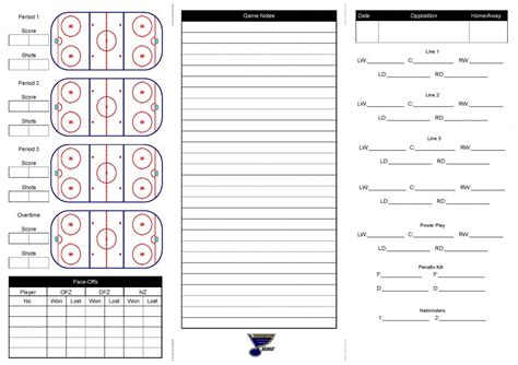 21 New Hockey Card Template