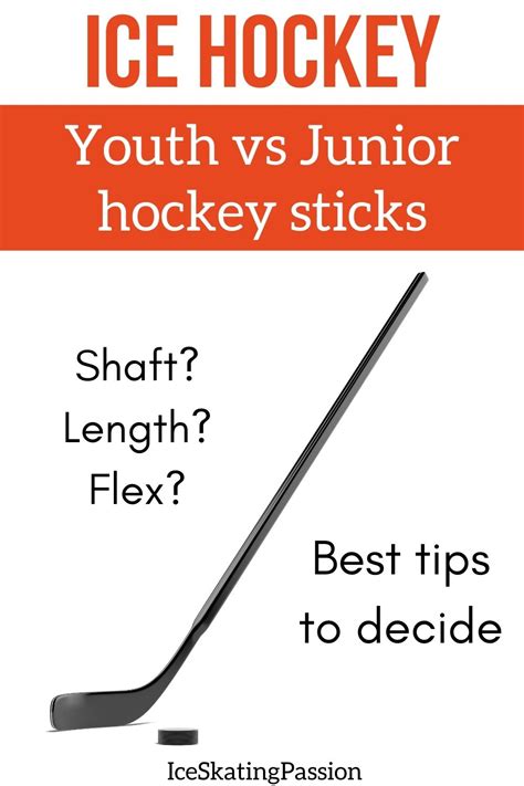 hockey stick youth vs junior