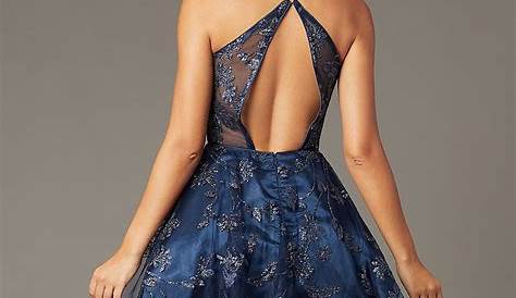 Hoco Dresses Cute HighNeck Dress By PromGirl With Embroidery