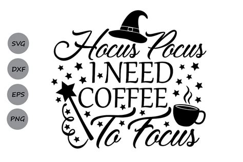 Hocus Pocus Coffee SVG CUTFILE Archivos Cricut o Silhouette Etsy