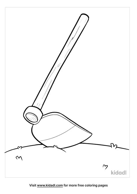 Hoe Coloring Page