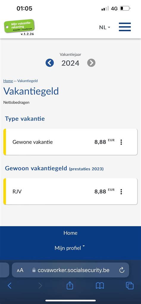 hoe kan ik mijn vakantiegeld zien