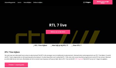 hoe kan ik rtl 7 live kijken