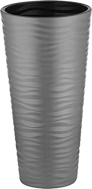 Hoher Blumentopf rosa 25xø12