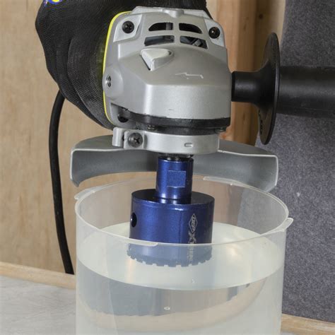 Hole Saw On Angle Grinder