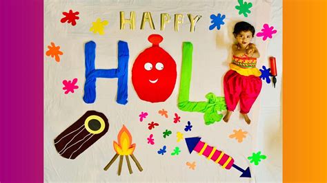 Holi Photoshoot Ideas For Baby Girls