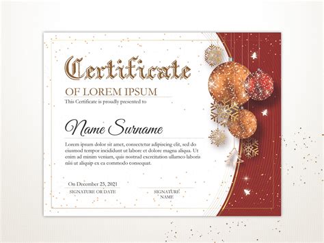Free Christmas Certificate and Award Templates at clevercertificates