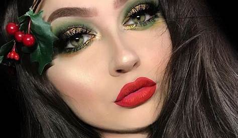 Holiday Makeup Looks Christmas Wreath Eye Is The Most Festive On