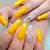 holiday nails yellow