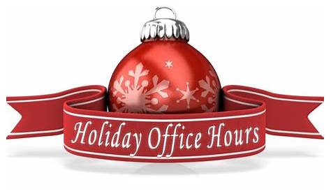Holiday Office Hours Images News