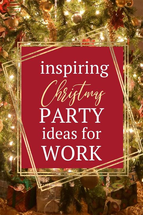 Holiday Party Ideas For Work